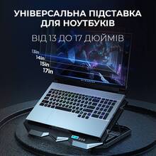 Подставка для ноутбука DYXON FIX COOLING 10 Black (DXNLSFC10B)