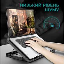 Подставка для ноутбука DYXON FIX COOLING 11 Black (DXNLSFC11B)