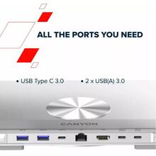 Подставка для ноутбука CANYON OnStand 2 Silver (CNS-SDS2)
