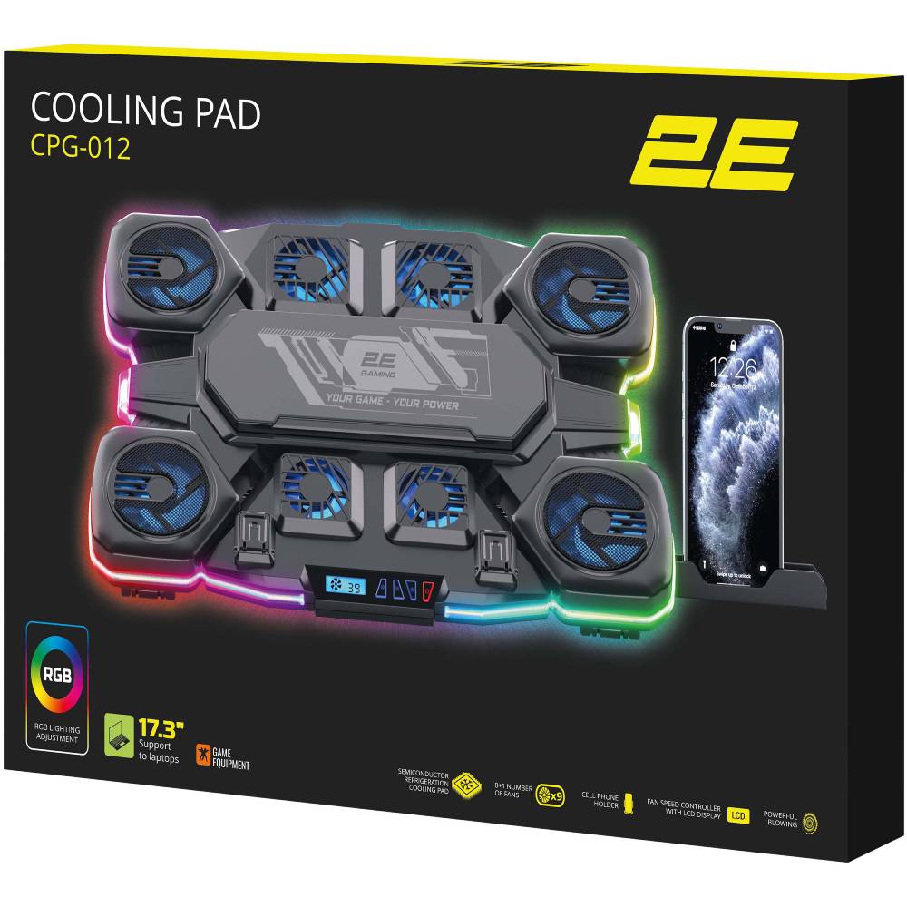 В інтернет магазині Підставка для ноутбука 2E GAMING CPG-012 Black (2E-CPG-012)