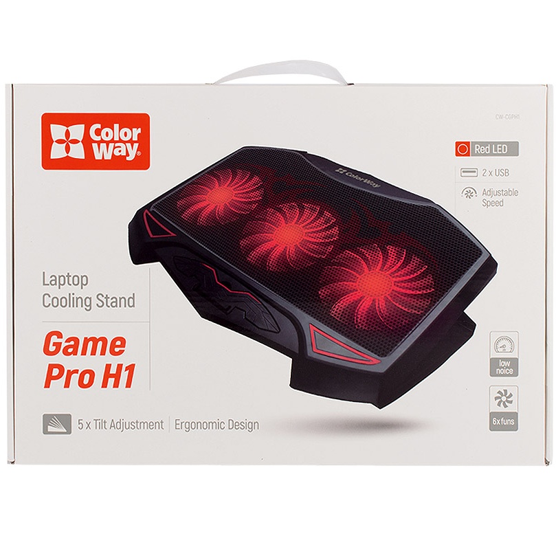 Фото 16 Підставка для ноутбука COLORWAY Cooling Game Pro H1 (CW-CGPH1)