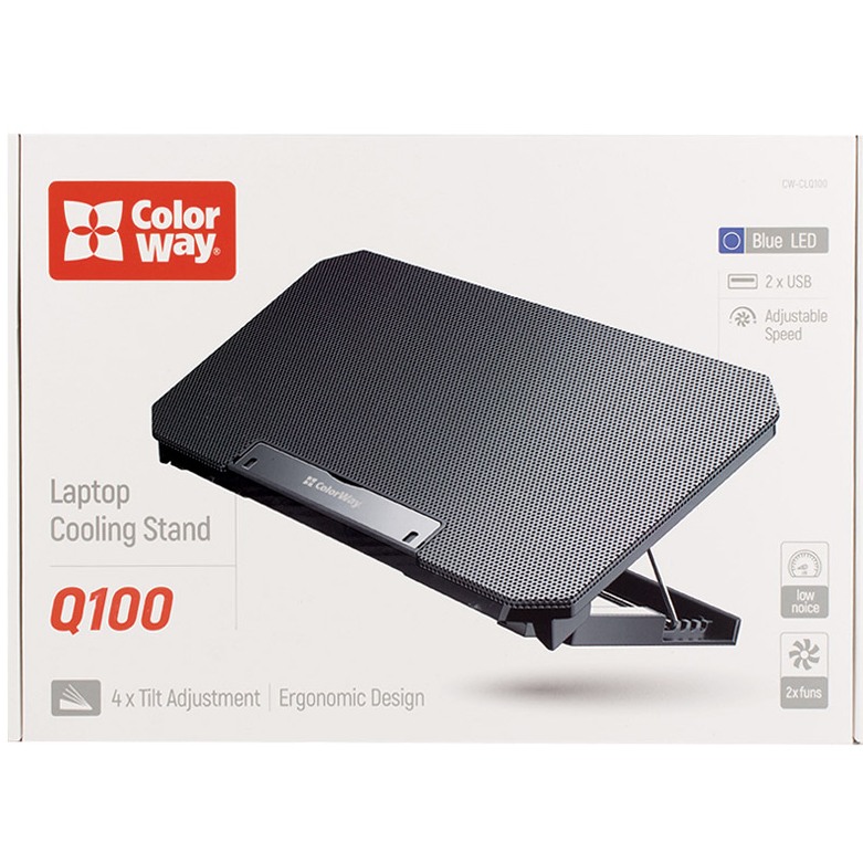 Фото 15 Підставка для ноутбука COLORWAY Cooling Laptop Q100 (CW-CLQ100)