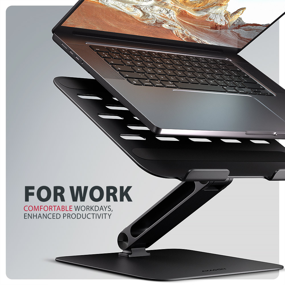 Підставка для ноутбука AXAGON STND-LQB Black Матеріал метал