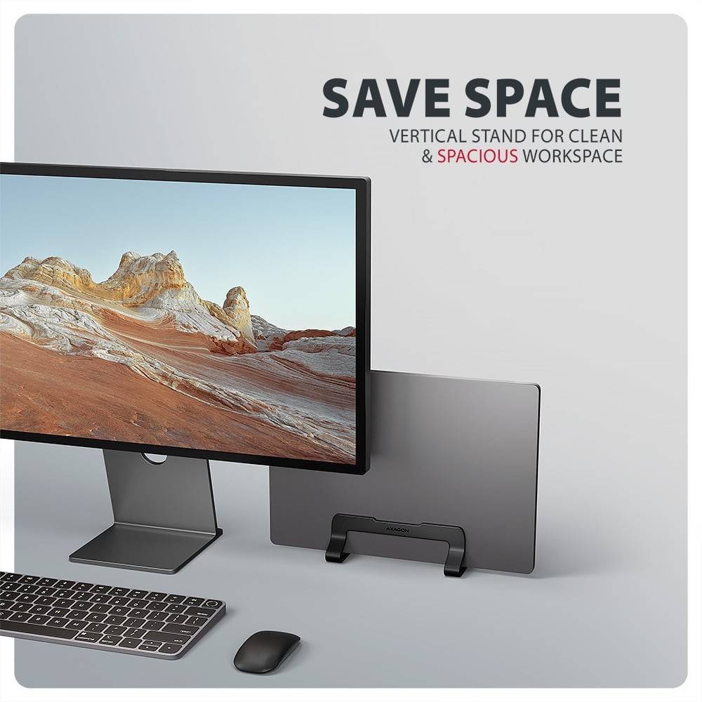 Подставка для ноутбука AXAGON STND-VG Silver Материал металл