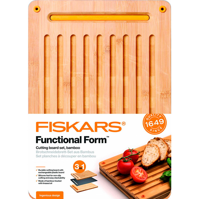 Доска разделочная FISKARS Functional Form (1059230) Материал бамбук