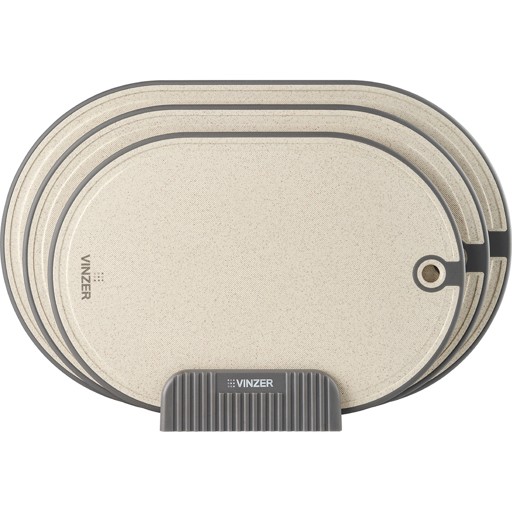 Набор разделочных досок VINZER 3 шт. (50548) Дополнительно размеры маленькой доски: 28 х 19 см; средней доски: 32 х 21 см; большой доски: 36 х 23 см