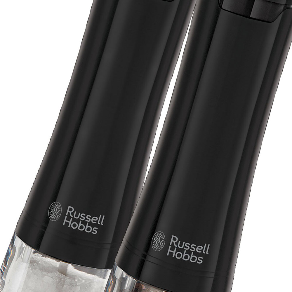 Набір електромлинів для солі та перцю RUSSELL HOBBS Black (28010-56) Кількість предметів у наборі, шт 2