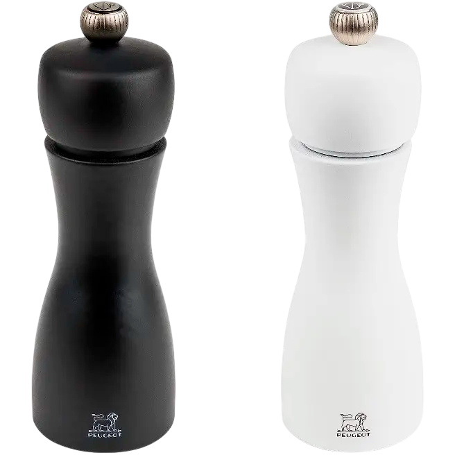 Набор мельниц для соли и перца PEUGEOT Tahiti 15 см Black/White (2/24260) Набор мельниц для соли и перца PEUGEOT Tahiti 15 см Black/White (2/24260)