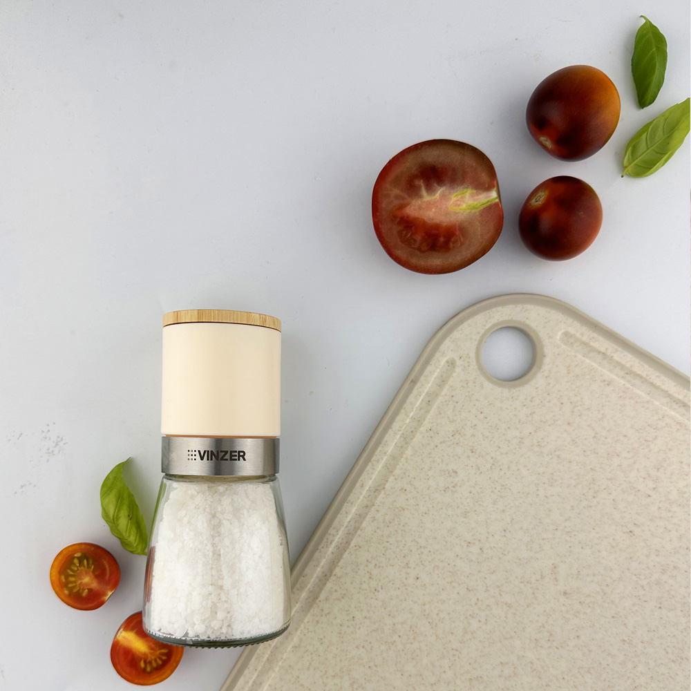 Млин для перцю та солі VINZER Ivory Collection (50595) Матеріал метал