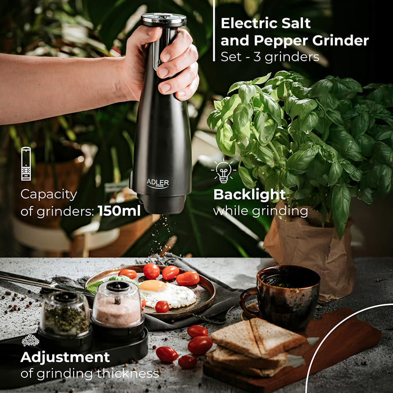 В Украине Электромельница ADLER AD 4449 Black (AD4449B)