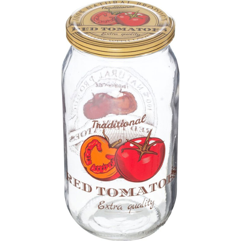 Банка HEREVIN Decorated Jar-Tomato 1 л (332377-051)