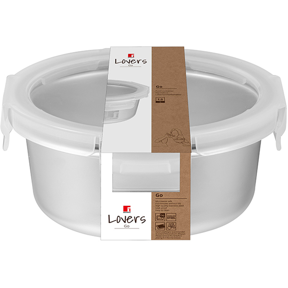 Контейнер для хранения BERGNER Go Lovers 1,5 л (BG-36316-GY) Комплектация один предмет