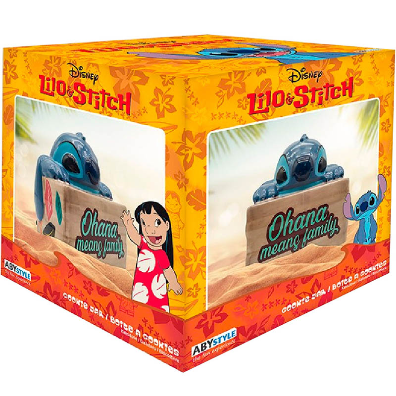 Емкость ABYSTYLE Disney Ohana Лило и Стич 18x18x19.5 см (ABYTAB067) Можно мыть в посудомоечной машине нет