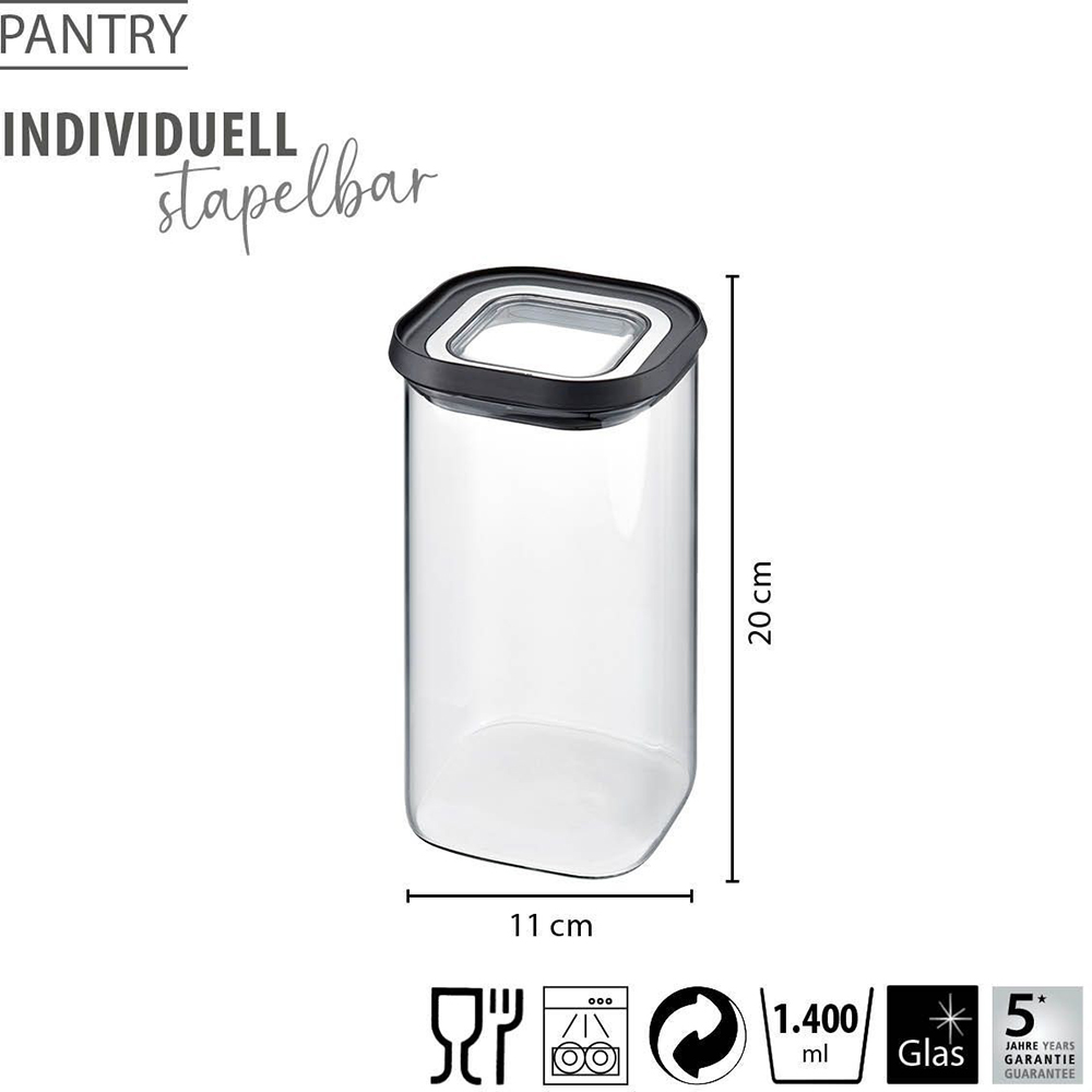 Контейнер для зберігання GEFU Pantry 1400 мл (12803) Призначення універсальная