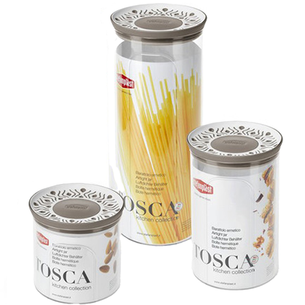 Набір контейнерів STEFANPLAST TOSCA 3шт White/gray (55681) Тип контейнери