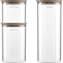 Набір контейнерів STEFANPLAST TOSCA 3шт White/blue (55682)