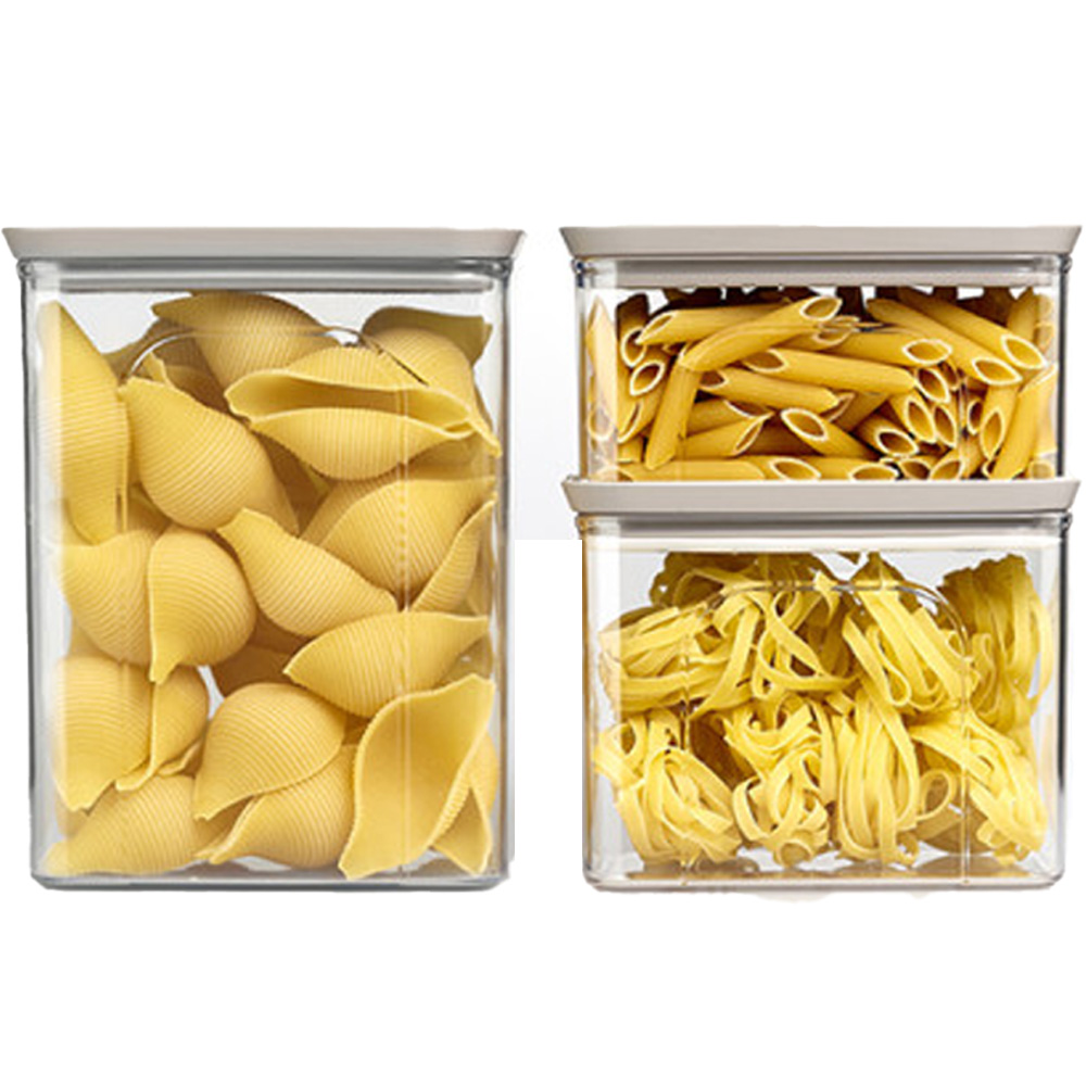 Набір контейнерів STEFANPLAST TOSCA 3шт White/gray (55683) Комплектація набір