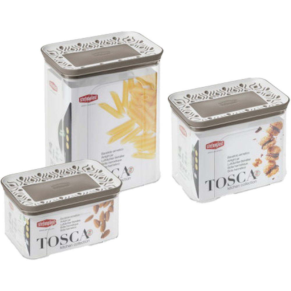 Набір контейнерів STEFANPLAST TOSCA 3шт White/gray (55683) Тип контейнери
