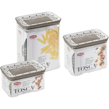 Набір контейнерів STEFANPLAST TOSCA 3шт White/gray (55683)