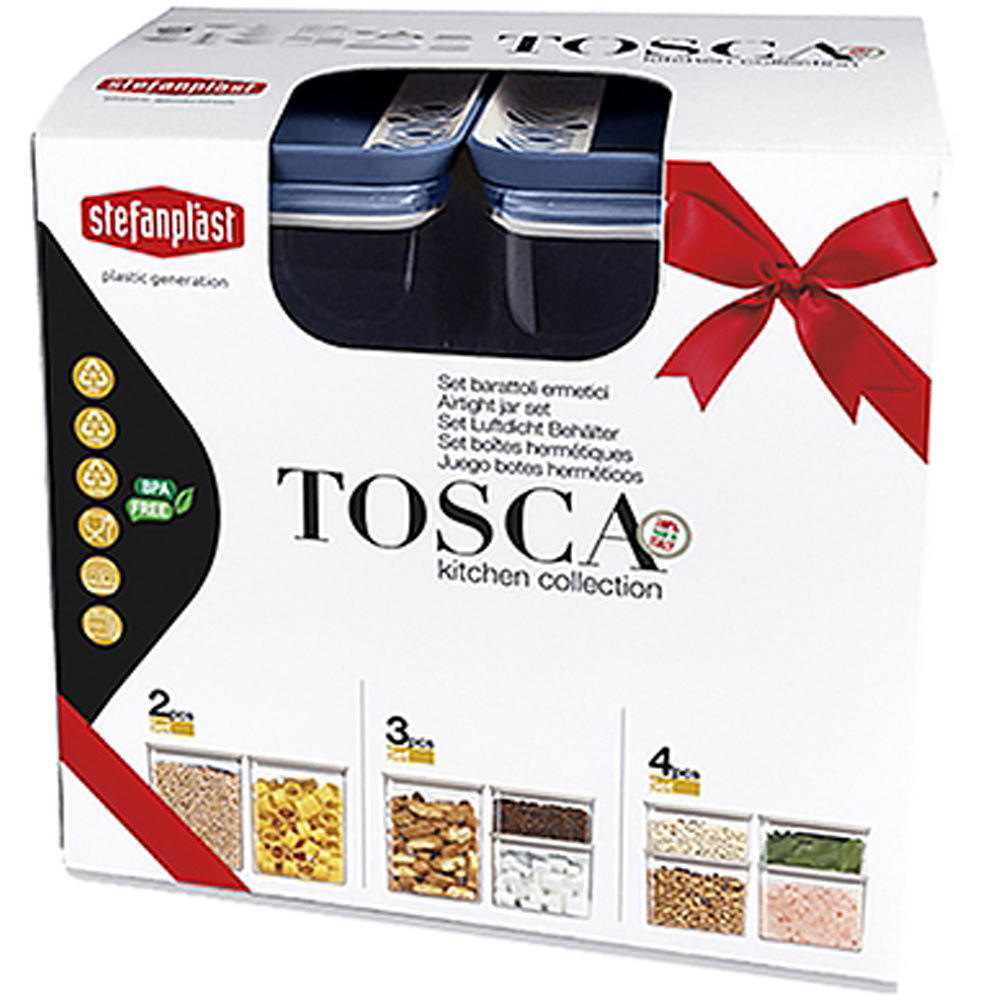 Набір контейнерів STEFANPLAST TOSCA 3шт White/blue (55684) Тип контейнери