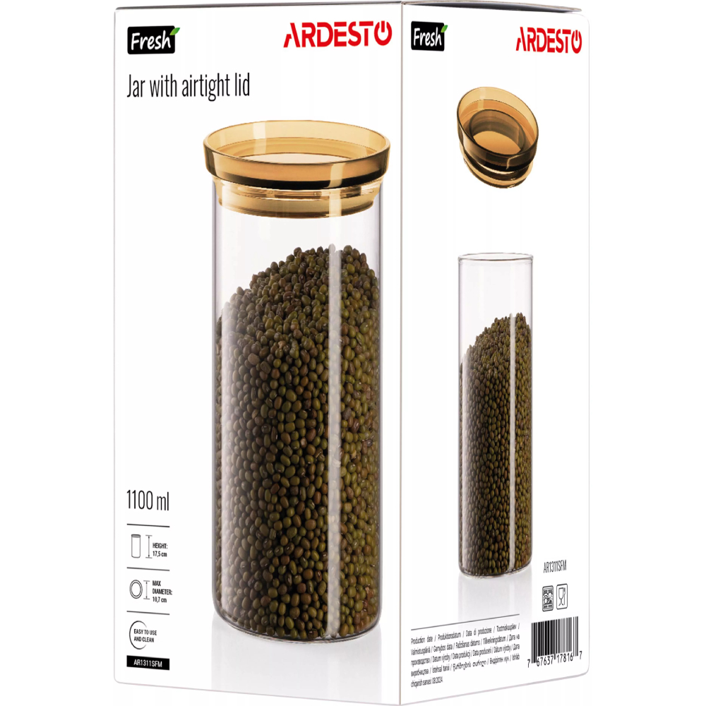 Внешний вид Банка ARDESTO Fresh 1100 мл (AR1311SFM)