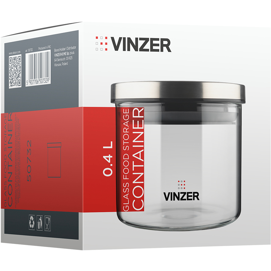Банку VINZER 0,4 л (50732) Тип банки