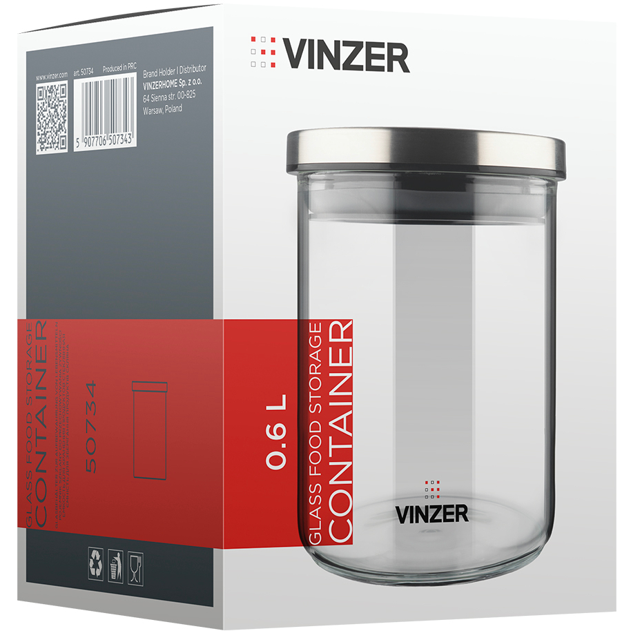 Банку VINZER 0.6 л (50734) Тип банки