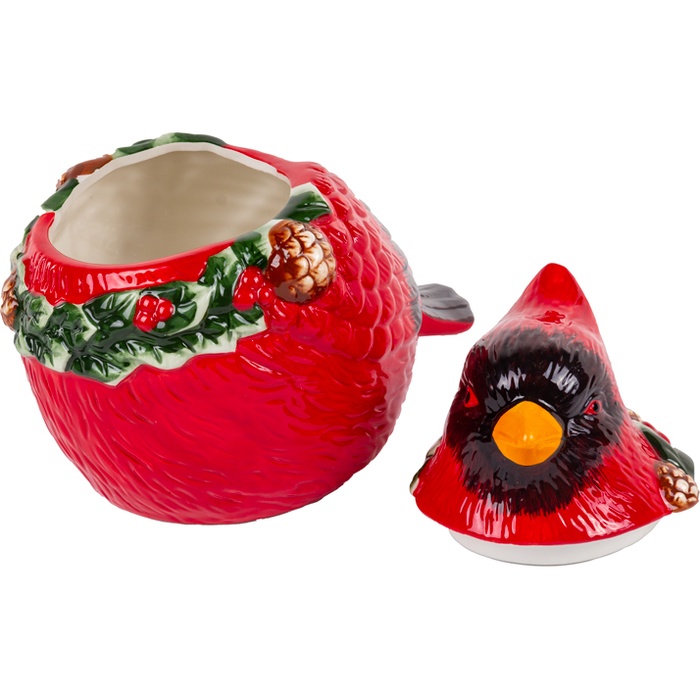 Банка для зберігання Lefard Червоний Кардинал 25х15, 5х22, 5 см (626-010) Додатково знімна кришка