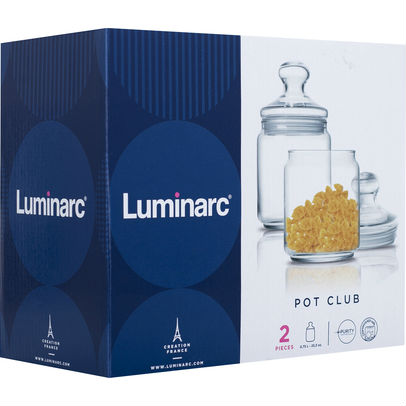 Набор банок LUMINARC CLUB 2 пр. (P1425) Назначение универсальная