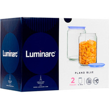 Набір банок Luminarc Plano blue 2 шт х 1 л (Q8239)