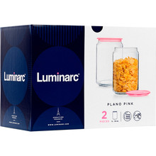 Набор банок Luminarc Plano 1 л 2 шт Pink (Q8246)