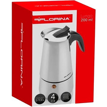 Гейзерна кавоварка Florina Lungo KPSS-4CUP/Induction 200 мл (5K7137)