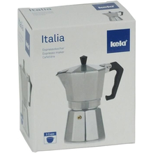 Гейзерная кофеварка KELA Italia 150 мл 3 чашки Silver (10590)