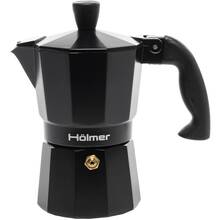 Гейзерная кофеварка HOLMER CF-0300-B Black Moon