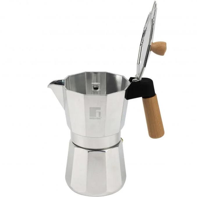 Гейзерная кофеварка BERGNER Coffee & tea lovers 300 мл (BG-38197-MM) Цвет серебристый