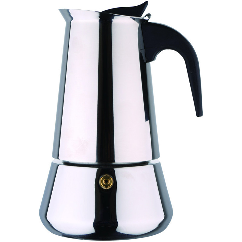 Гейзерна кавоварка BERGNER Barista 450 мл (BG-2896-MM) Колір сріблястий