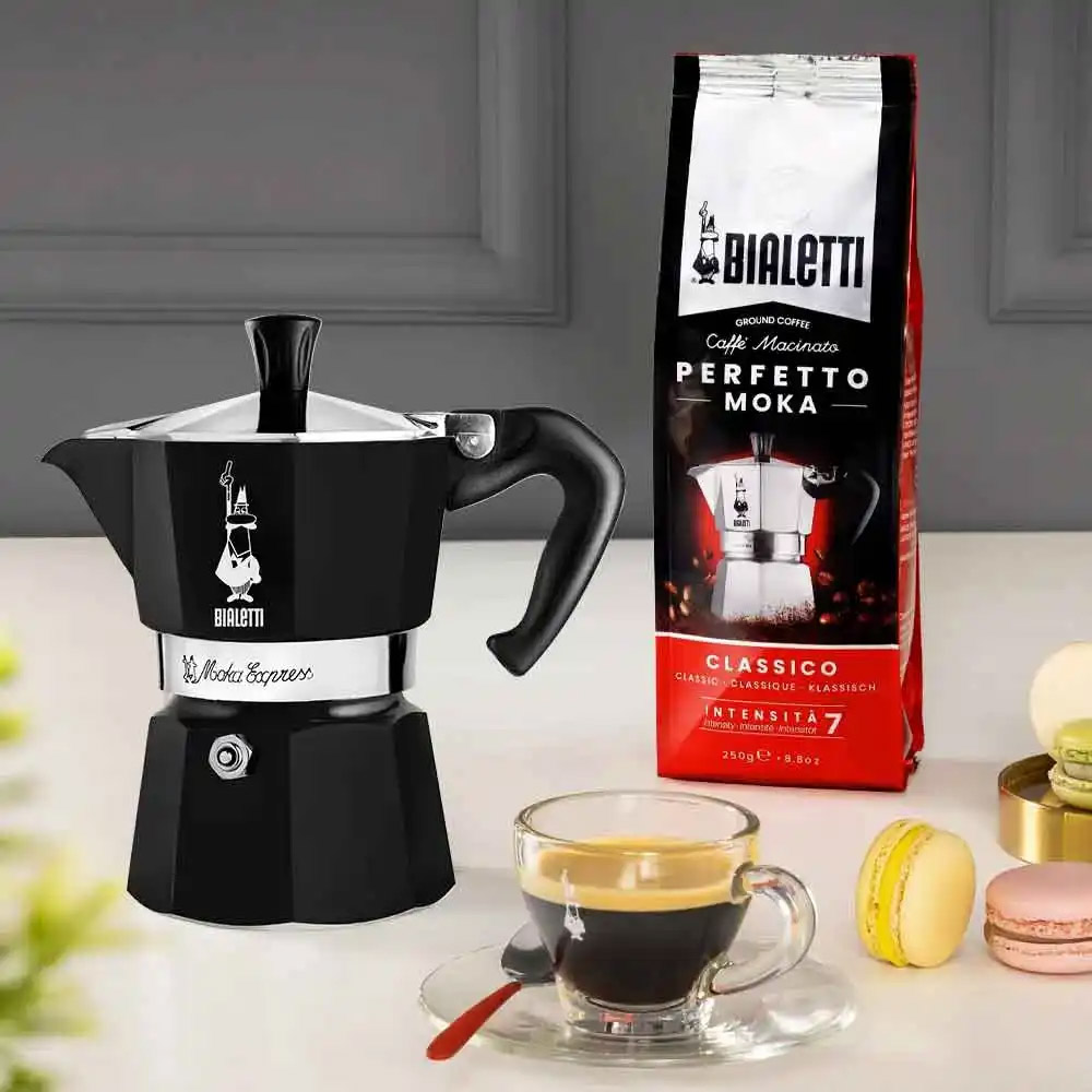 Покупка Гейзерна кавоварка BIALETTI Moka express 130 мл Black (0004952/NP)