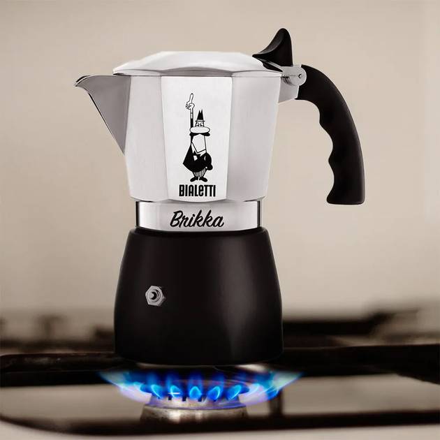 Гейзерная кофеварка BIALETTI Brikka 150мл (0007328) Тип гейзерная кофеварка