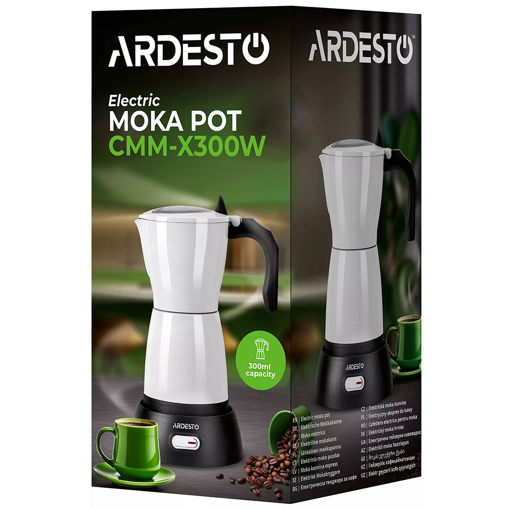Заказать Гейзерная кофеварка ARDESTO электрическая CMM-X300W
