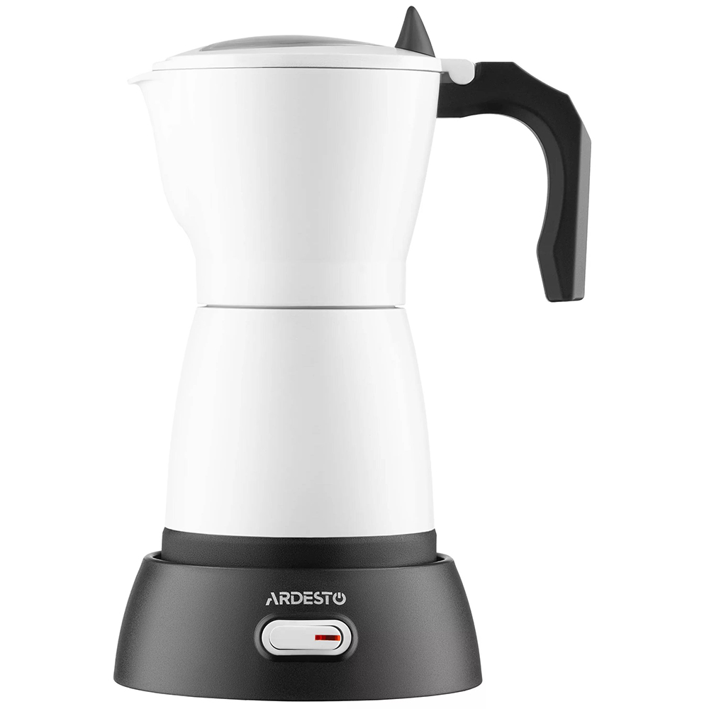 Гейзерная кофеварка ARDESTO электрическая CMM-X300W Дополнительно Световая индикация; вращение на 360 градусов; поддержание температуры; детектор отсутствия воды в резервуаре система защиты