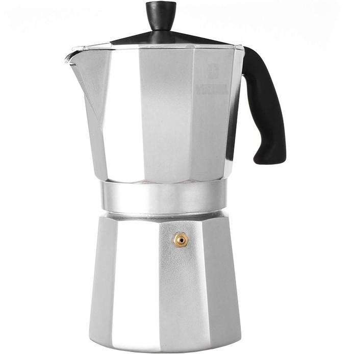 Гейзерна кавоварка VINZER Moka Espresso (89387) Колір нержавіюча сталь