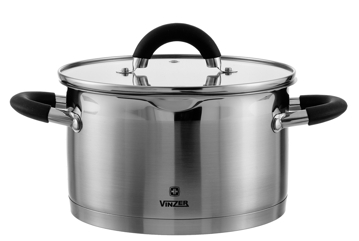 

Кастрюля с крышкой VINZER 5.9л. Progresso series 89055, Каструля з/кр. 5.9л. Progresso series 89055