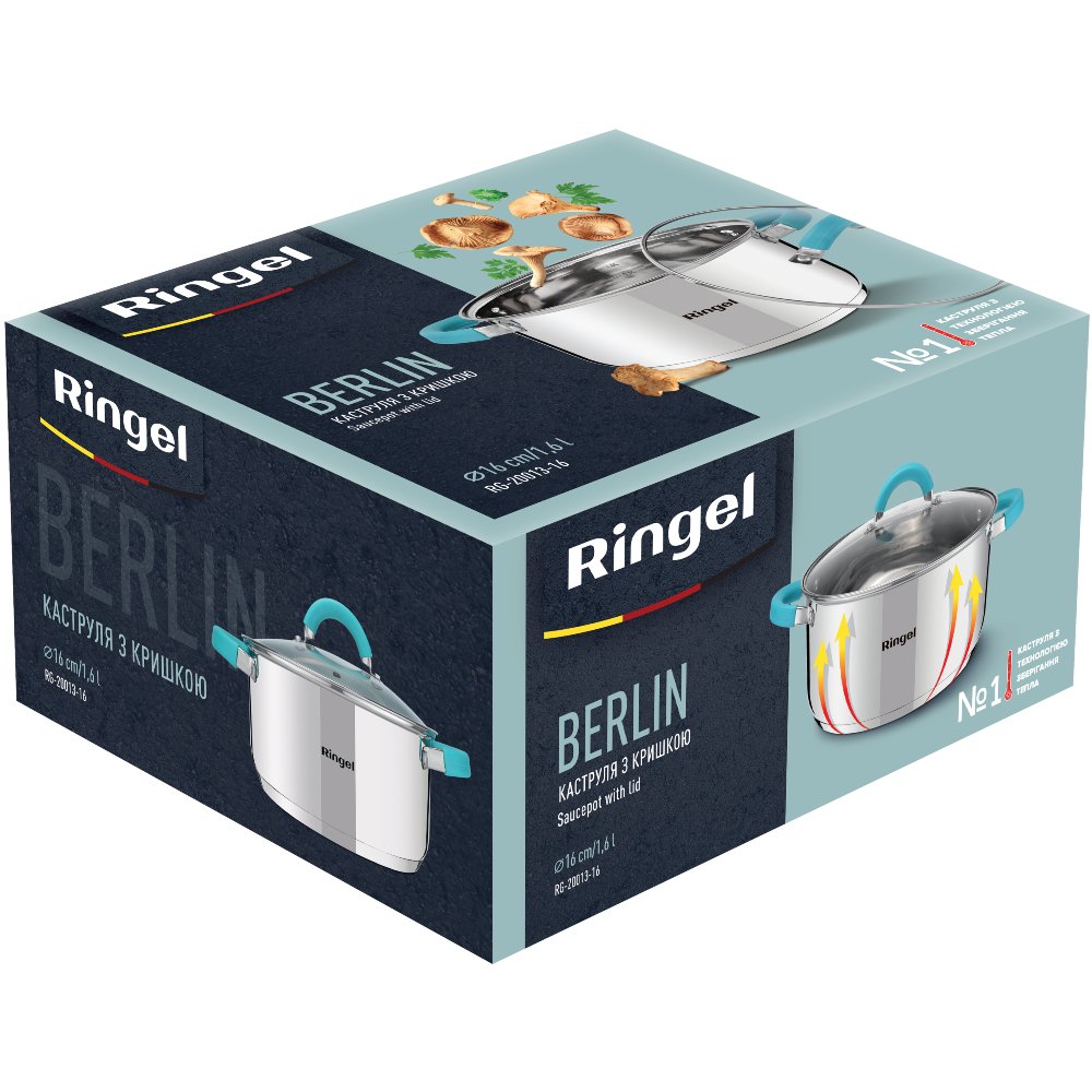 В Украине Кастрюля RINGEL Berlin 1.6 л (RG-20013-16)