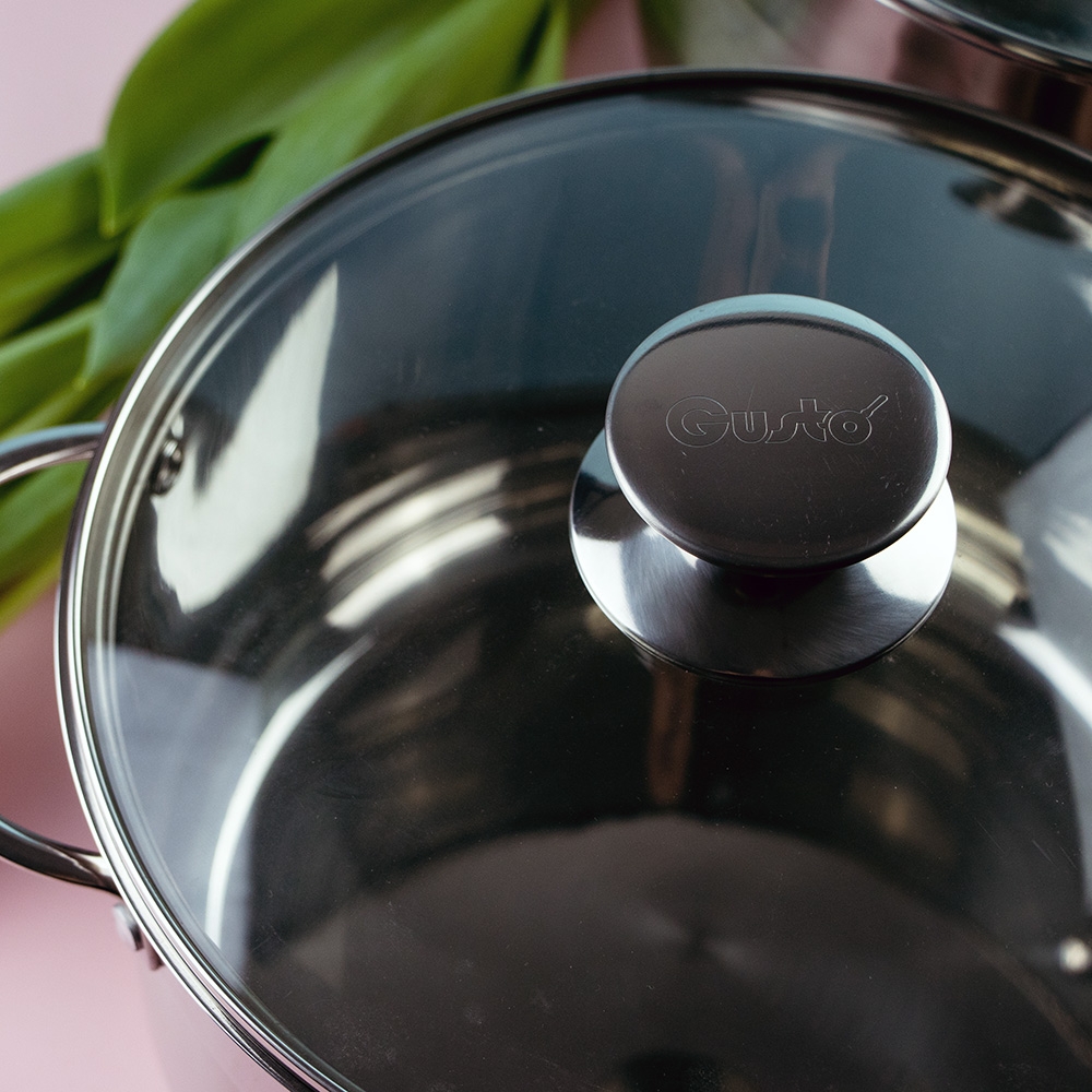 Каструля GUSTO Nuovo 4.7 л (GT-1500-22) Діаметр/довжина 22