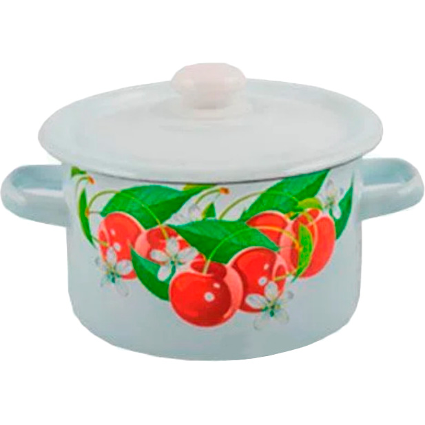 

Кастрюля GUSTO Украинские вишни 5.5 л (GT-U-22055-С), GT-U-22055-С Каструля Україн. вишні 22 см, 5,5 л
