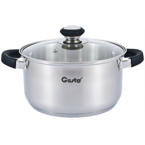 

Кастрюля GUSTO PRETO 4.2 л (GT-1104-22), GT-1104-22 КАСТРУЛЯ PRETO 22 см, 4,2 л