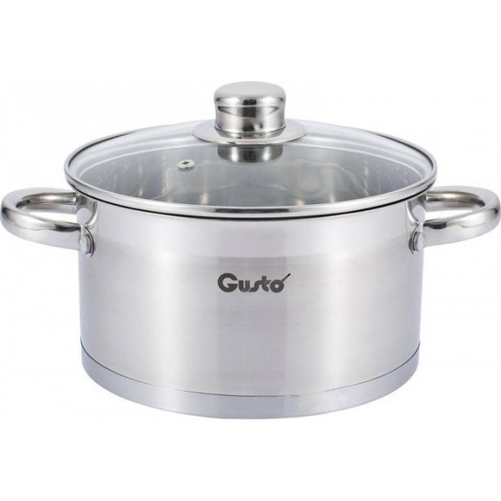 

Кастрюля GUSTO PLANO 4.4 л (GT-1105-22), GT-1105-22 КАСТРУЛЯ PLANO 22 см, 4,4 л