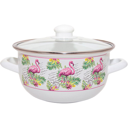 

Кастрюля INFINITY GD-64934 FLAMINGO 2.4 л White, GD-64934