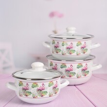 Кастрюля INFINITY GD-64934 FLAMINGO 4.8 л White (6625154)