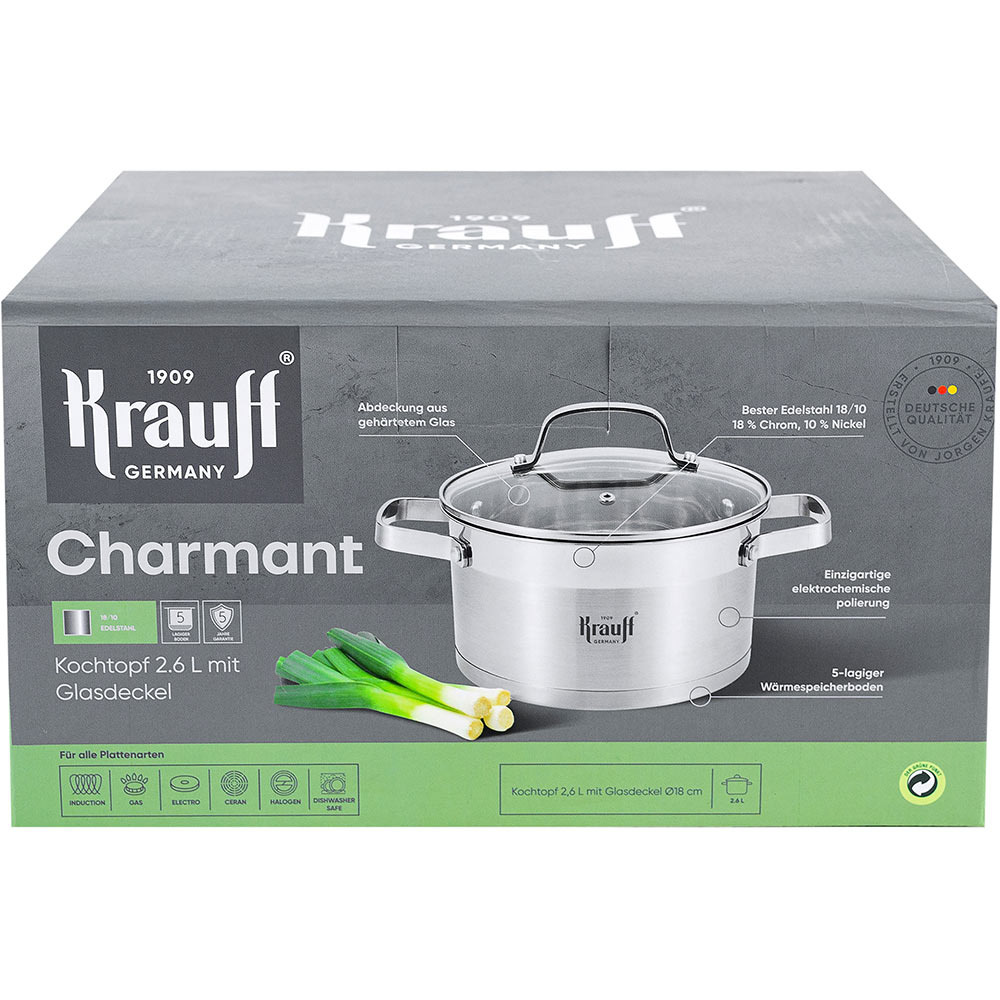 У Фокстрот Каструля KRAUFF Charmant 2.6 л (26-238-028)